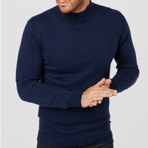 Matinique Europe Men Turtleneck Sweater Dark Navy Size XXL